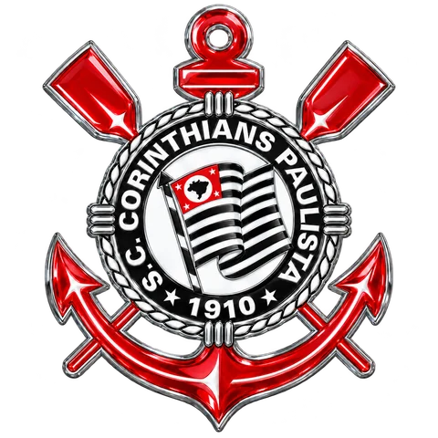 Escudo do Corinthians em 3D